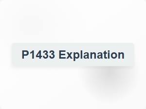 Code P1433 Error Causes Explained